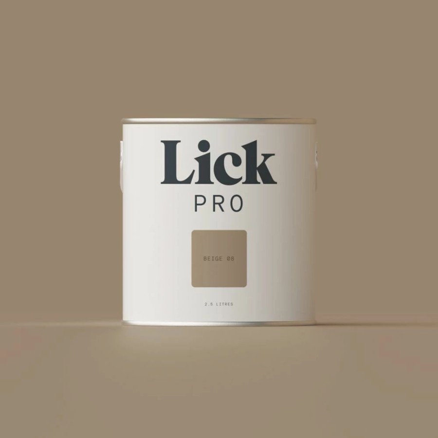 Decorating * | Lickpro Matt Beige 08 Emulsion Paint 2.5Ltr