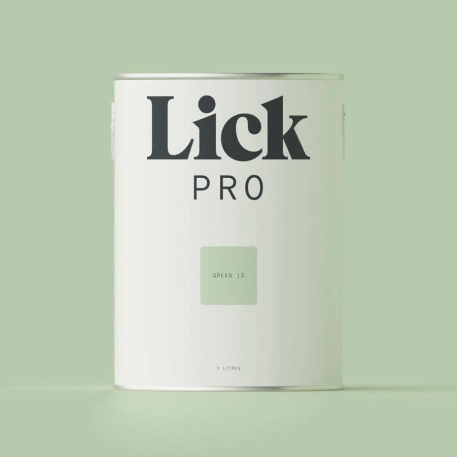 Decorating * | Lickpro Matt Green 13 Emulsion Paint 5Ltr