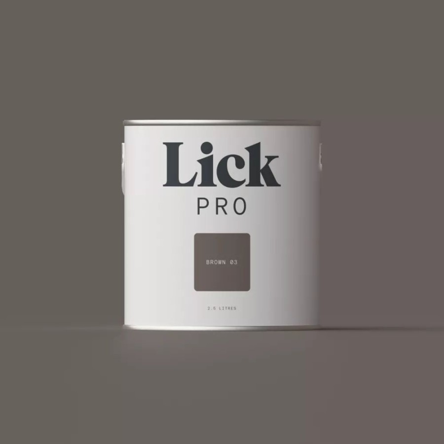 Decorating * | Lickpro Eggshell Brown 03 Emulsion Paint 2.5Ltr