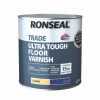 Decorating * | Ronseal Trade Ultra Tough Floor Varnish Satin 2.5Ltr