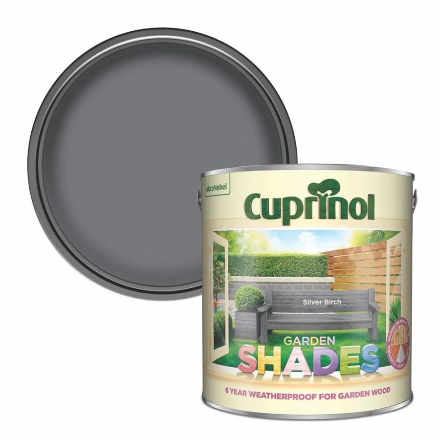 Decorating * | Cuprinol Garden Shades Wood Paint Matt Silver Birch 2.5Ltr