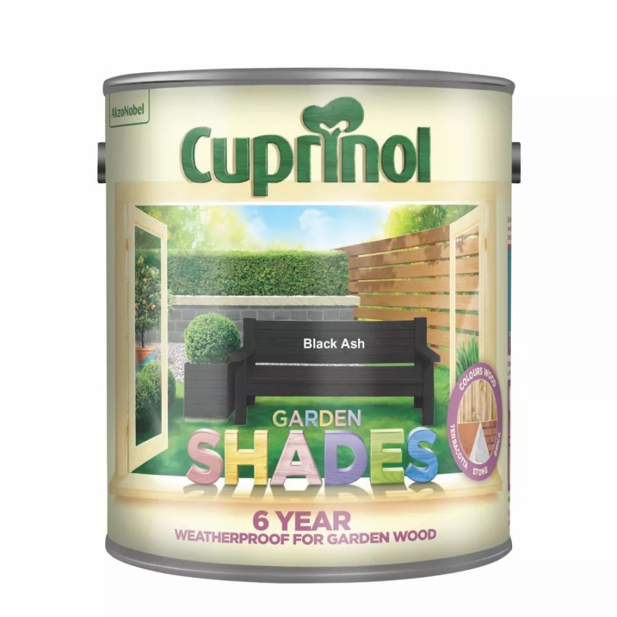 Decorating * | Cuprinol Garden Shades Woodstain Matt Black Ash 2.5Ltr