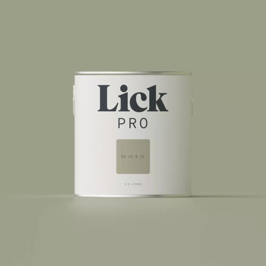 Decorating * | Lickpro Eggshell Green Bs 12 B 21 Emulsion Paint 2.5Ltr