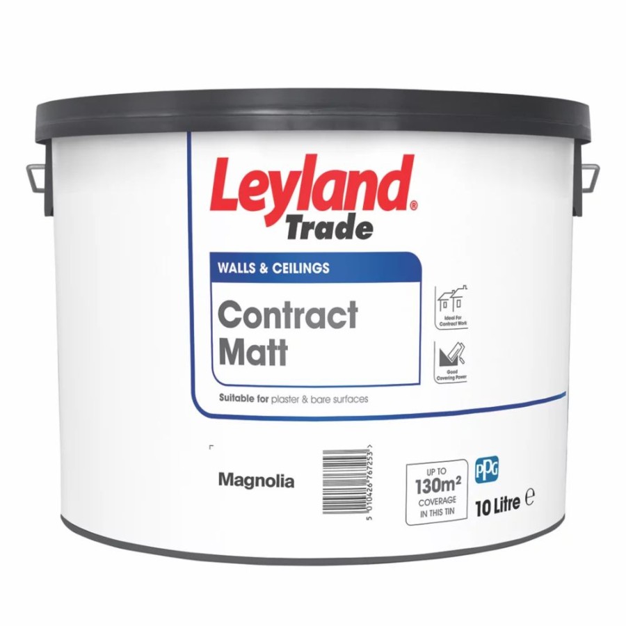 Decorating * | Leyland Trade Contract Matt Magnolia Emulsion Paint 10Ltr