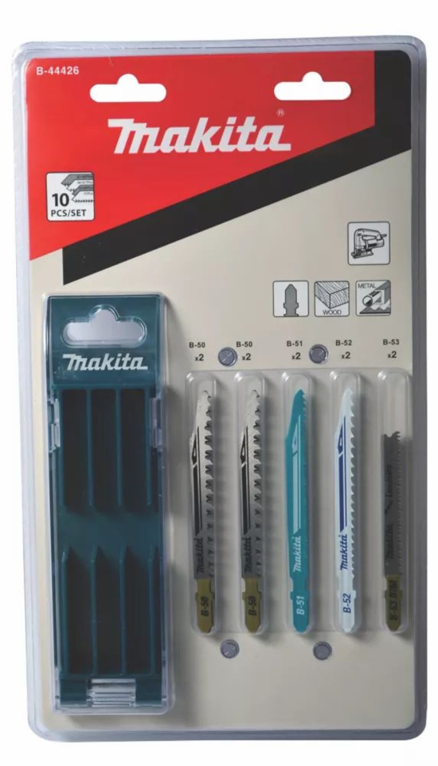 Cutting & Blades * | Makita B-44426 Multi-Material Jigsaw Blade Set 10 Pieces