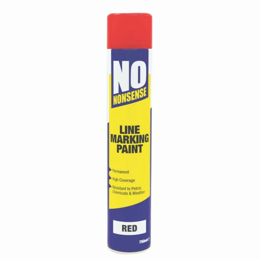 Decorating * | No Nonsense Line Marking Paint Red 750Ml