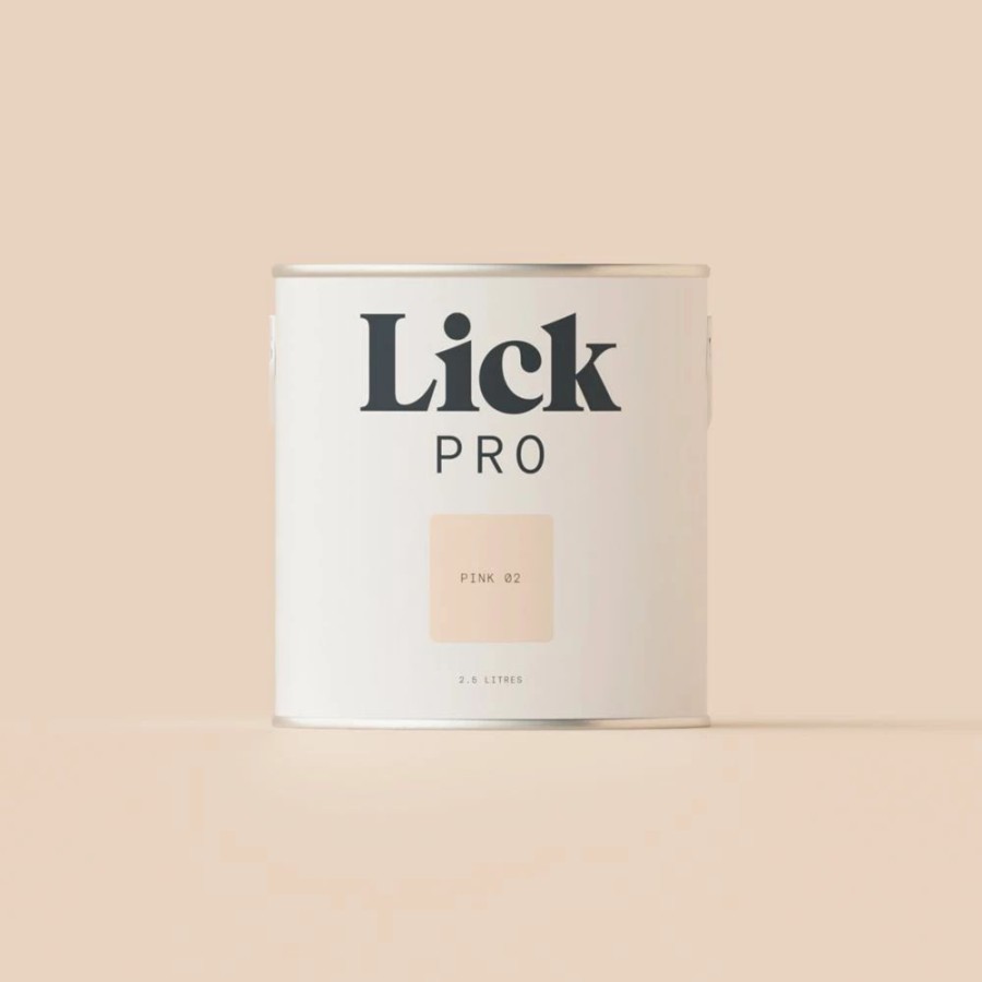 Decorating * | Lickpro Matt Pink 02 Emulsion Paint 2.5Ltr