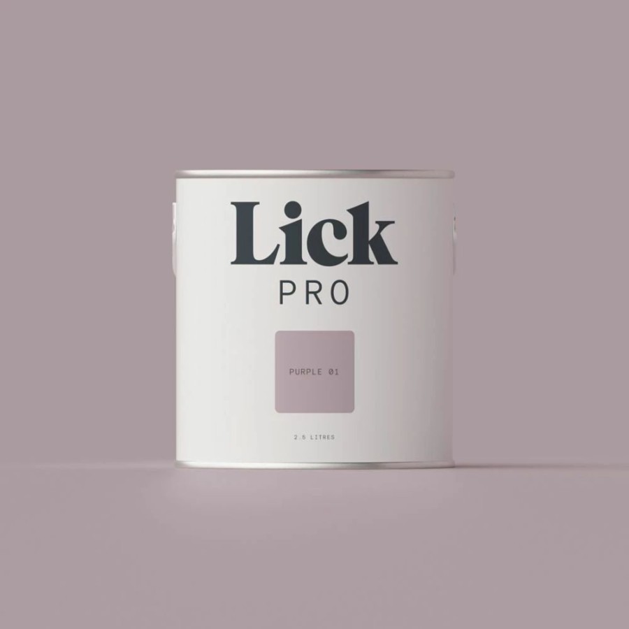 Decorating * | Lickpro Matt Purple 01 Emulsion Paint 2.5Ltr