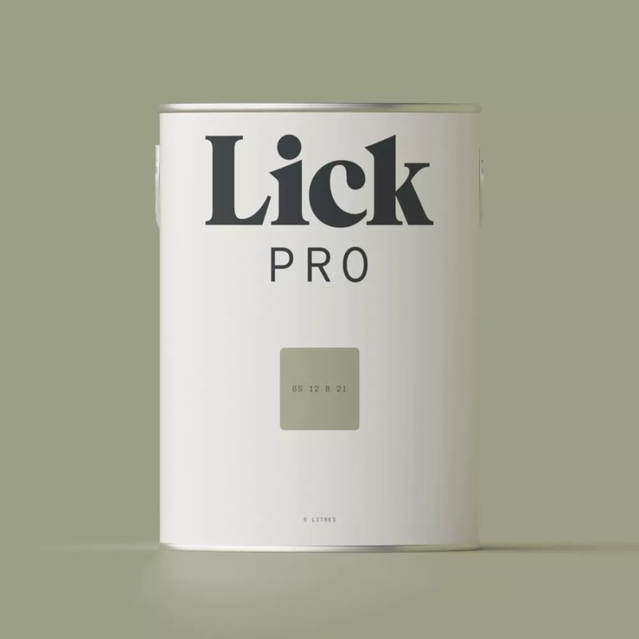 Decorating * | Lickpro Eggshell Green Bs 12 B 21 Emulsion Paint 5Ltr