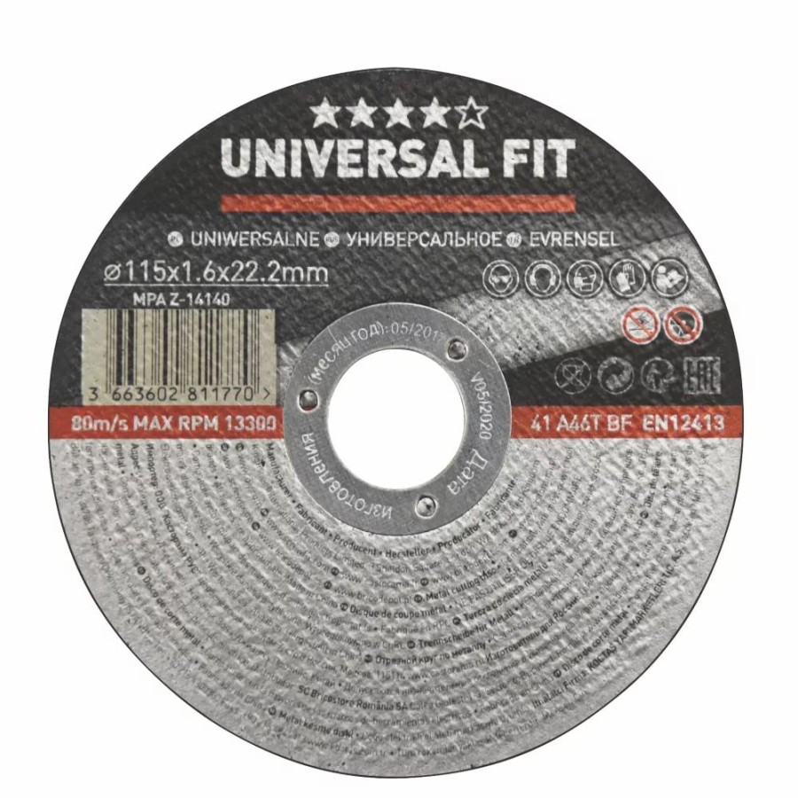 Angle Grinder Discs * | Essentials Metal Metal Cutting Disc 4 1/2" (115Mm) X 1.6 X 22.2Mm