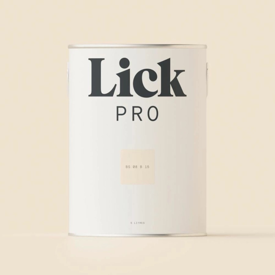 Decorating * | Lickpro Eggshell White Bs 08 B 15 Emulsion Paint 5Ltr