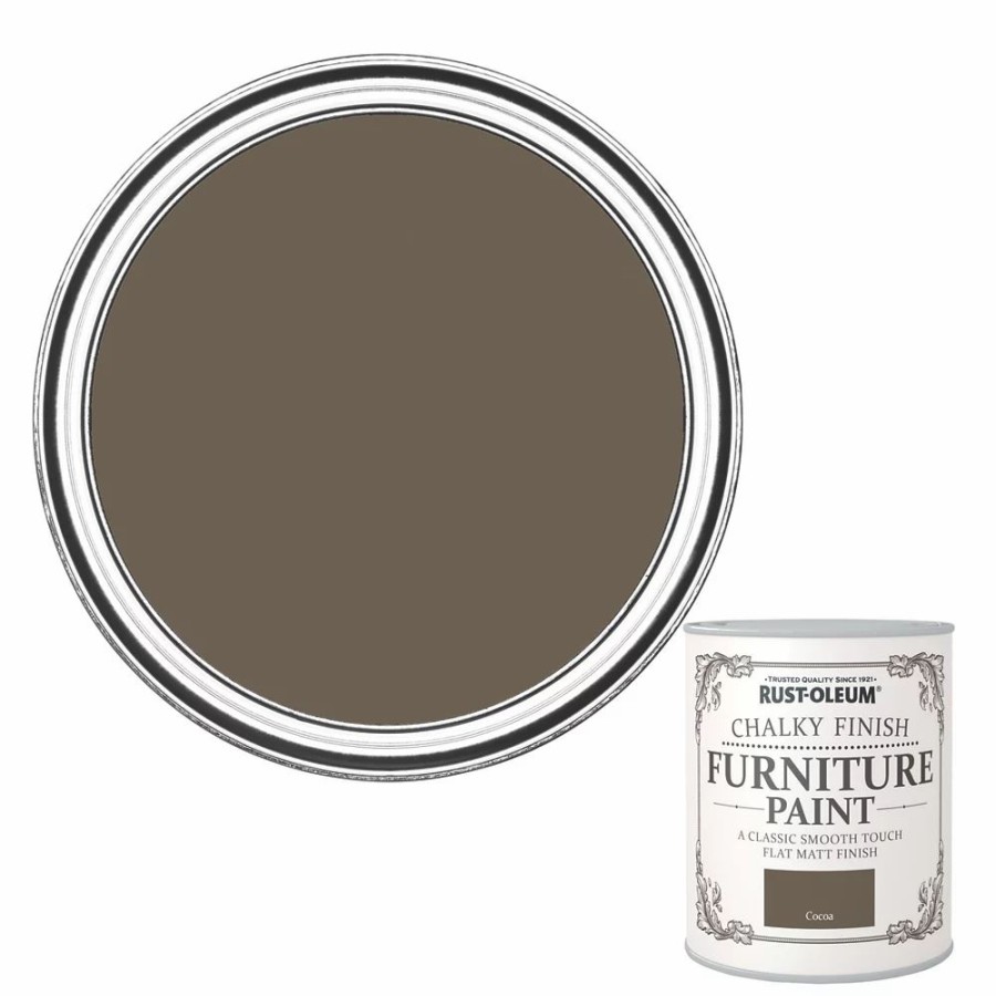 Decorating * | Rust-Oleum Universal Furniture Paint Chalky Cocoa Brown 750Ml