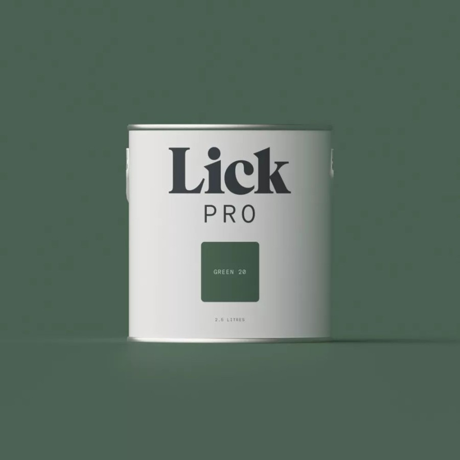 Decorating * | Lickpro Matt Green 20 Emulsion Paint 2.5Ltr