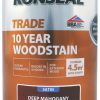 Decorating * | Ronseal Trade 10 Year Woodstain Satin Deep Mahogany 750Ml