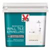 Decorating * | V33 Satin Cotton Off-White Acrylic Wall Tile & Panelling Paint 750Ml