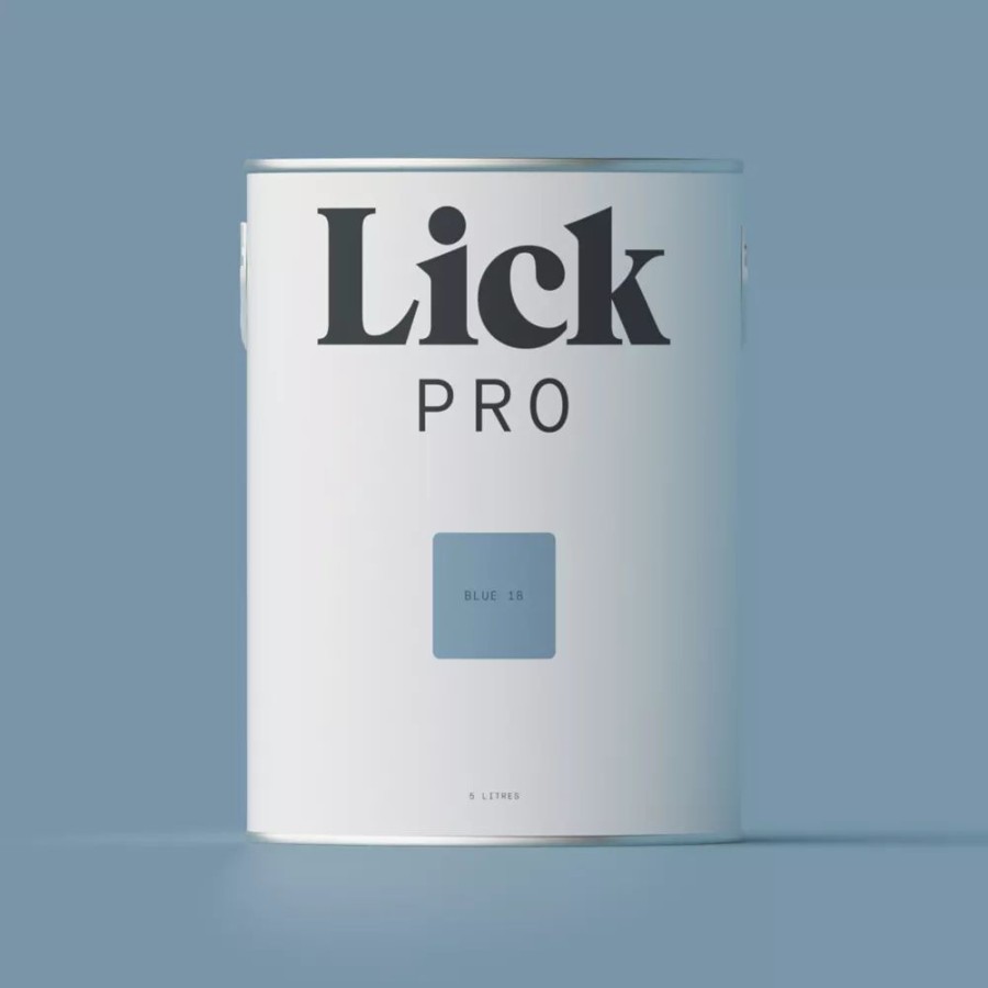 Decorating * | Lickpro Matt Blue 18 Emulsion Paint 5Ltr