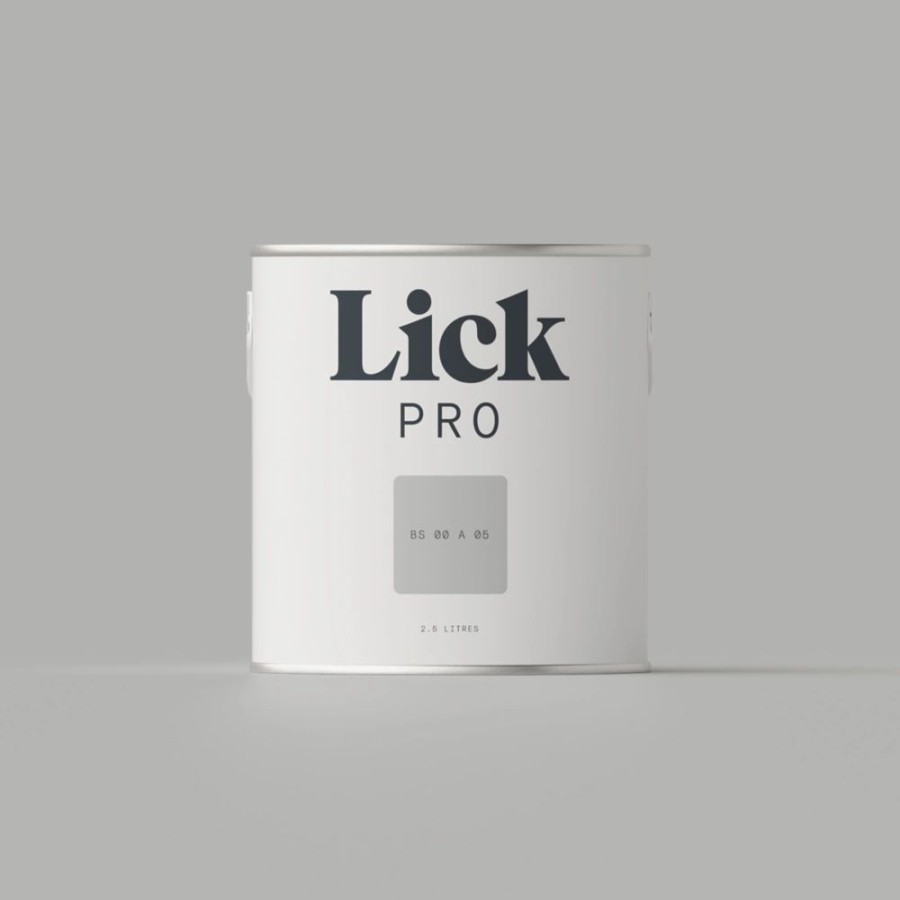 Decorating * | Lickpro Eggshell Grey Bs 00 A 05 Emulsion Paint 2.5Ltr