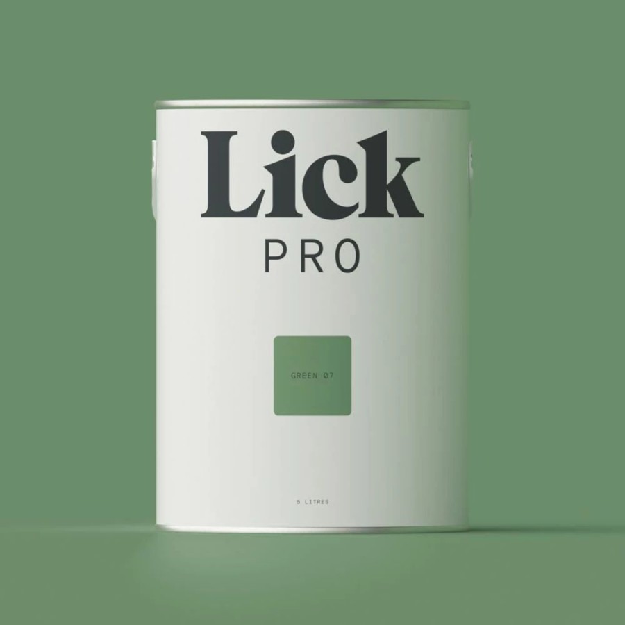 Decorating * | Lickpro Matt Green 07 Emulsion Paint 5Ltr