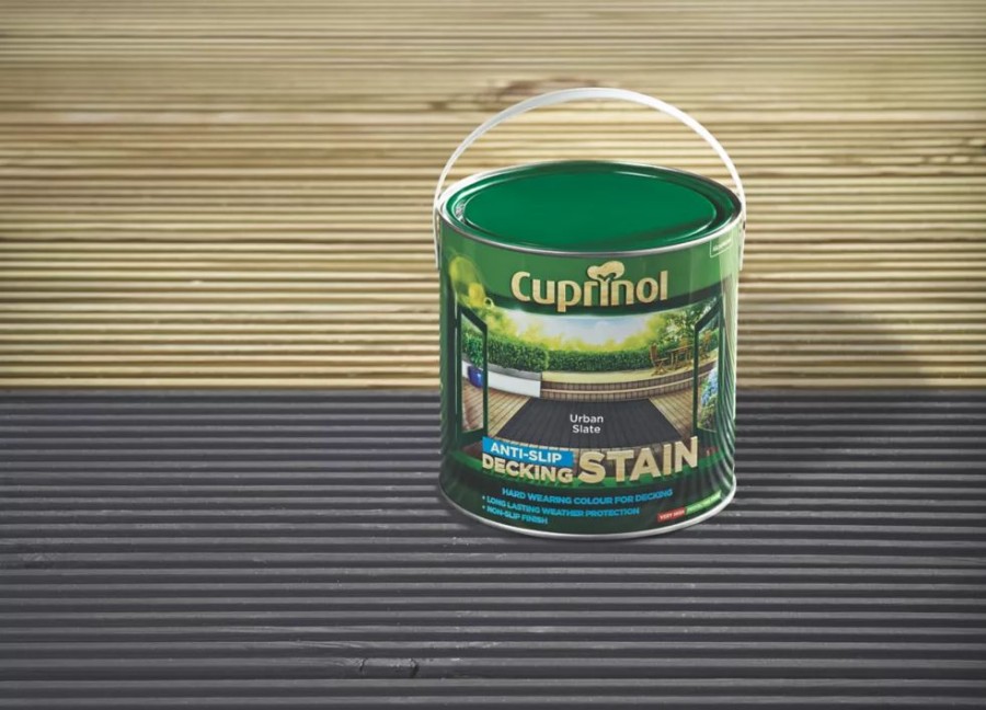 Decorating * | Cuprinol Anti-Slip Decking Stain Urban Slate 2.5Ltr