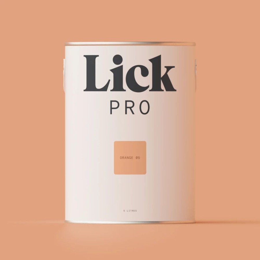 Decorating * | Lickpro Eggshell Orange 05 Emulsion Paint 5Ltr