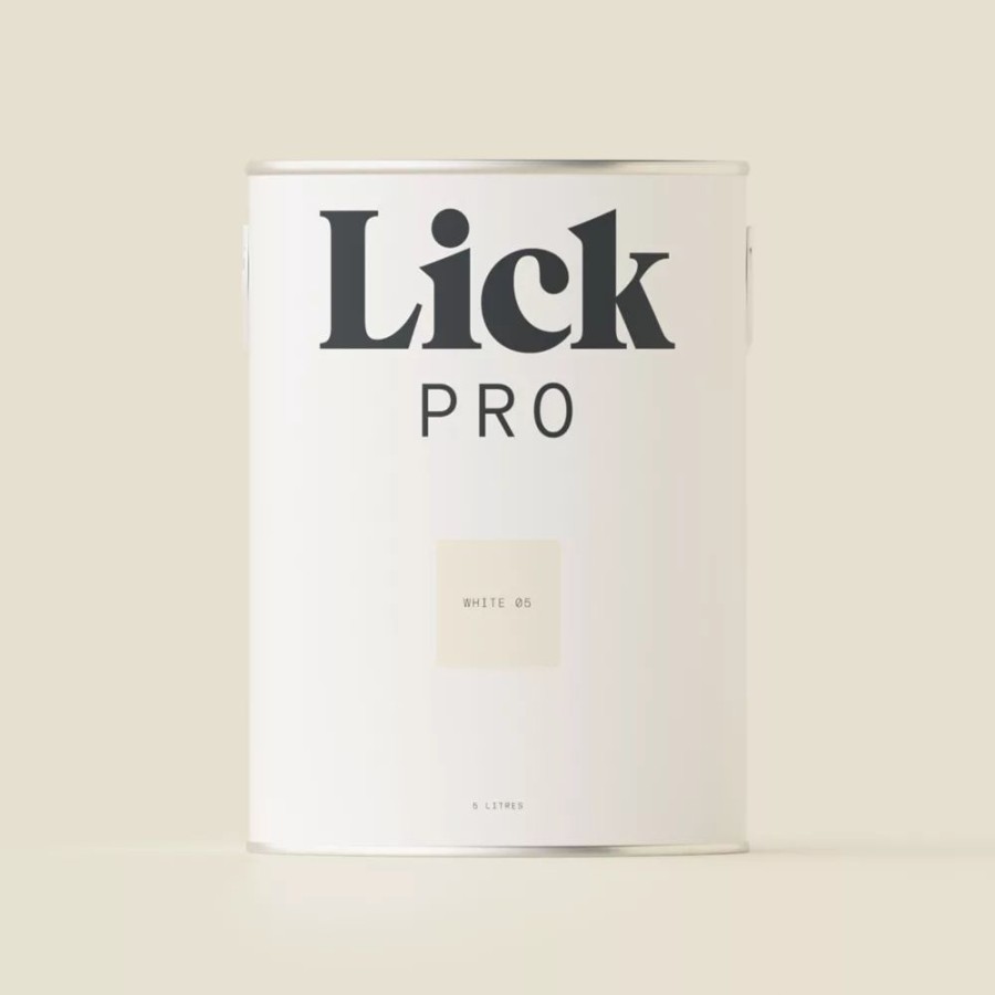 Decorating * | Lickpro Matt White 05 Emulsion Paint 5Ltr