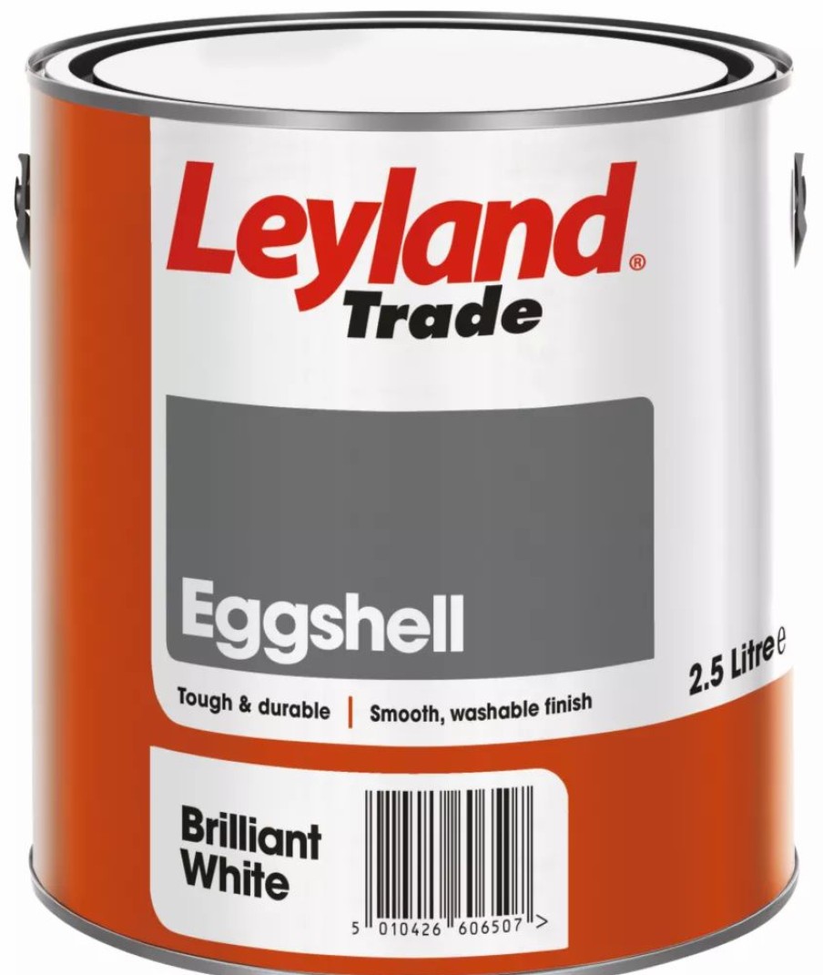 Decorating * | Leyland Trade Eggshell Paint Brilliant White 2.5Ltr