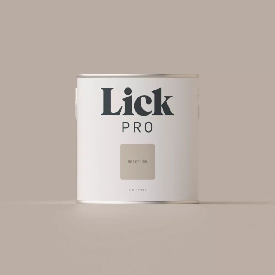 Decorating * | Lickpro Matt Beige 05 Emulsion Paint 2.5Ltr