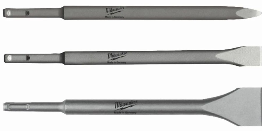 Drilling * | Milwaukee Sds Plus Shank Chisel Set 3 Pieces