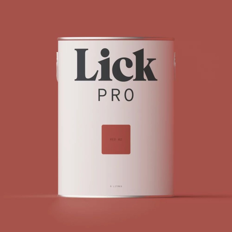 Decorating * | Lickpro Eggshell Red 02 Emulsion Paint 5Ltr