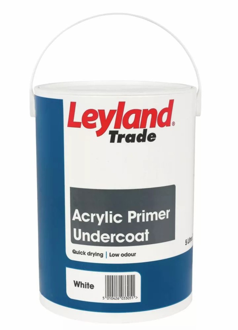 Decorating * | Leyland Trade Acrylic Primer Undercoat 5Ltr