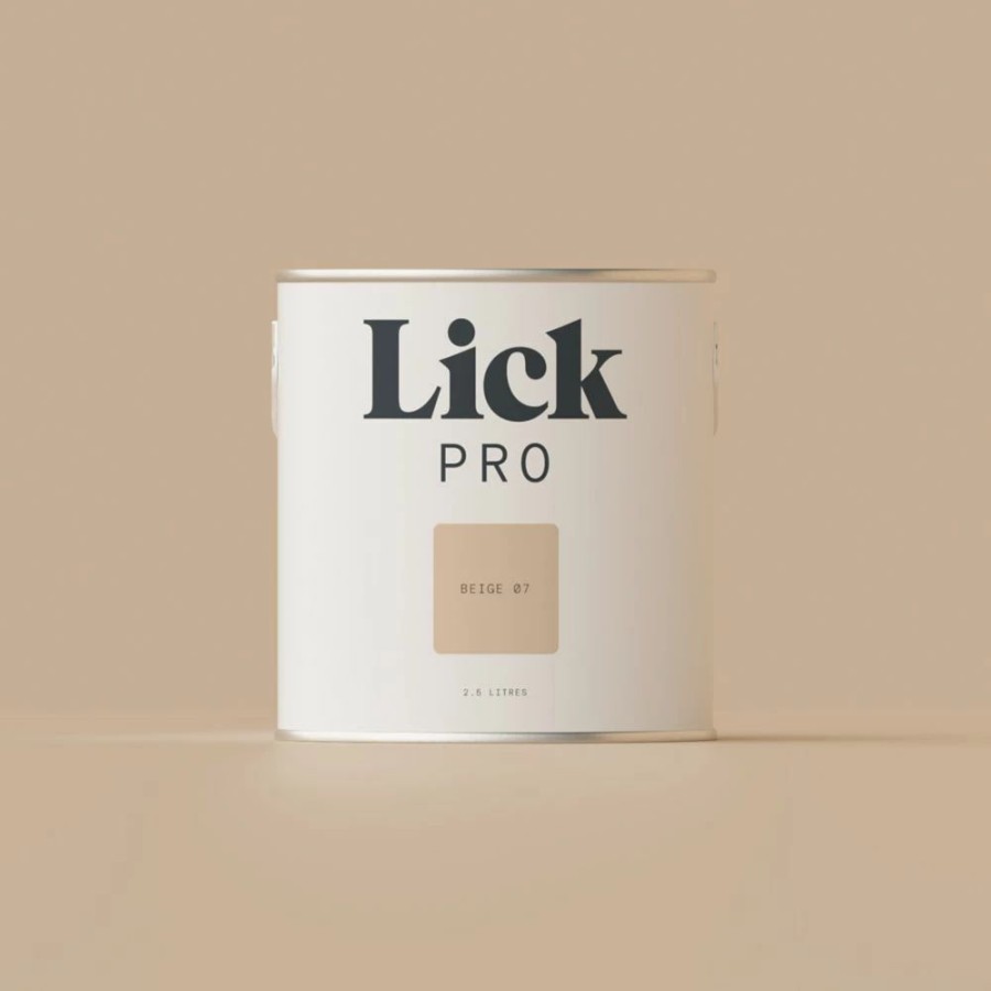 Decorating * | Lickpro Matt Beige 07 Emulsion Paint 2.5Ltr