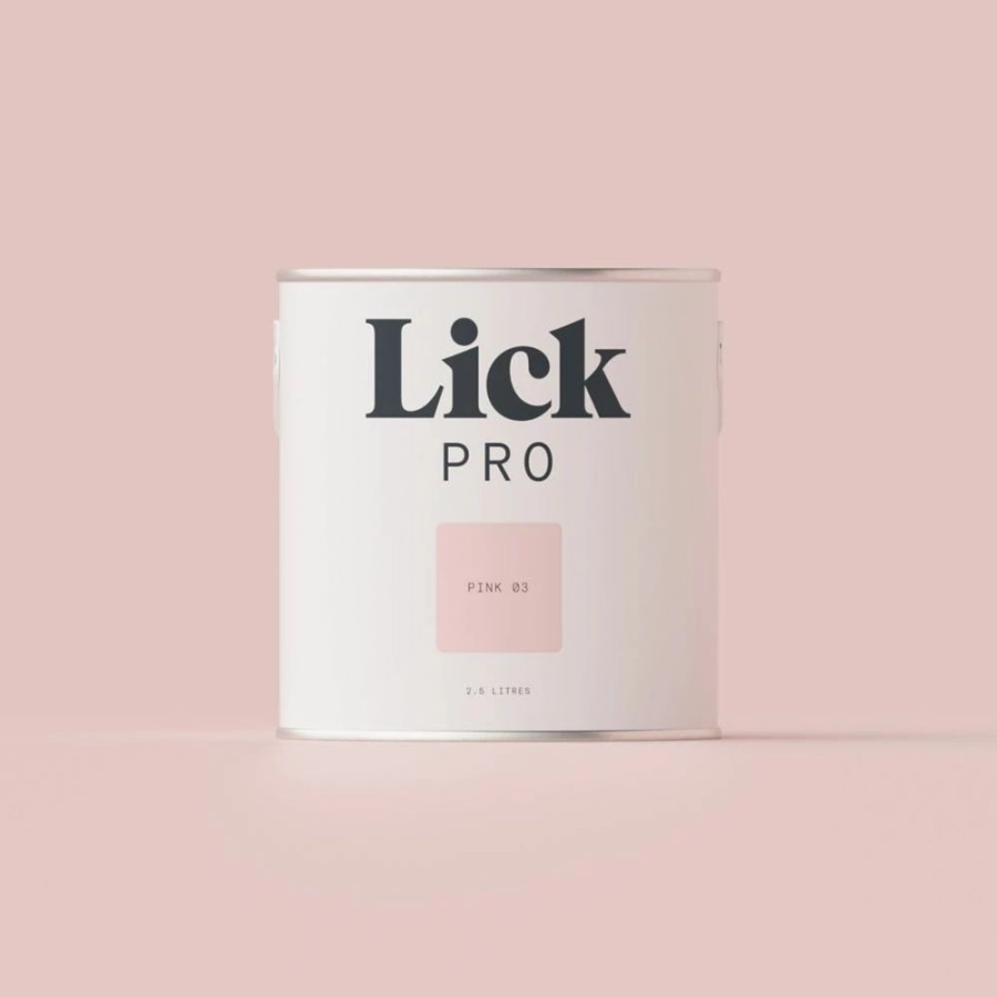 Decorating * | Lickpro Matt Pink 03 Emulsion Paint 2.5Ltr