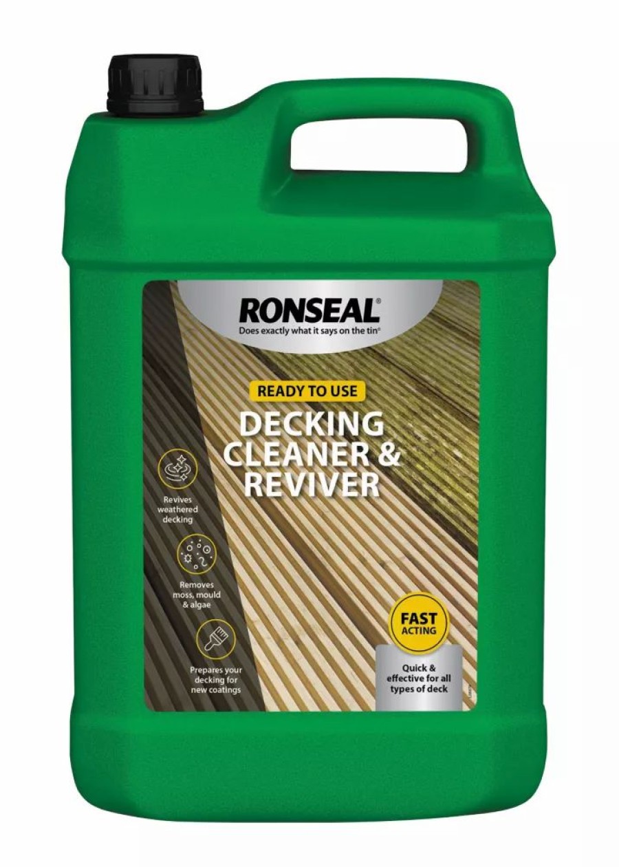 Decorating * | Ronseal Decking Cleaner Clear 5Ltr