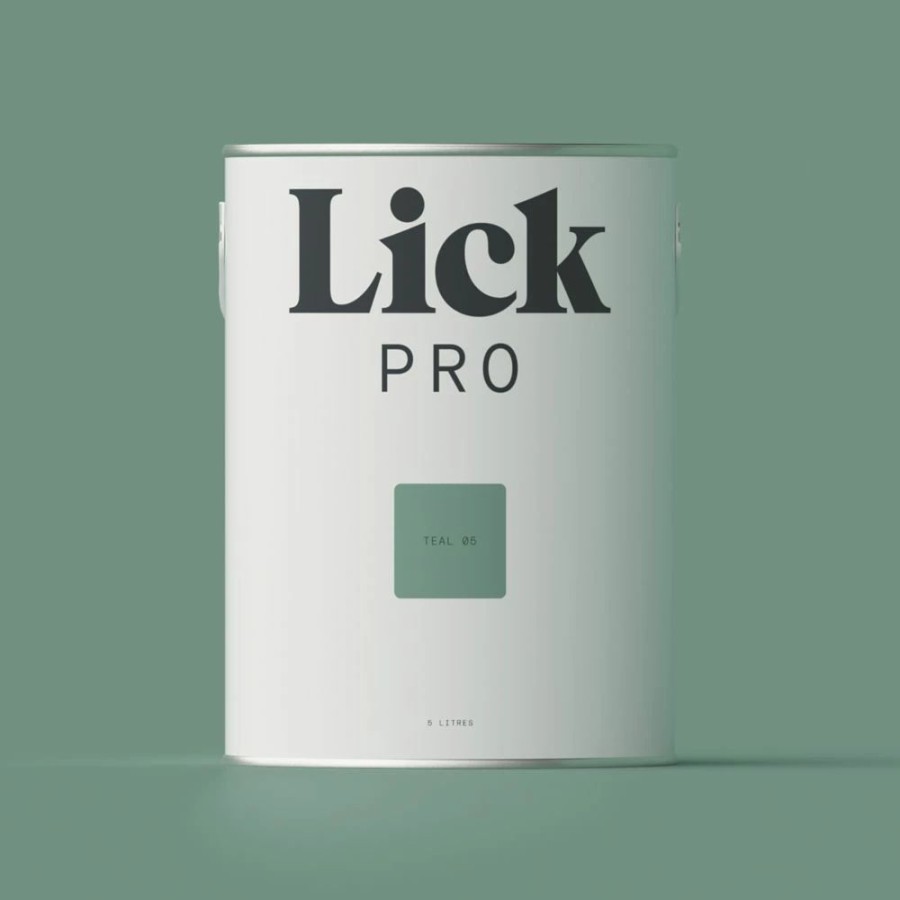 Decorating * | Lickpro Matt Teal 05 Emulsion Paint 5Ltr