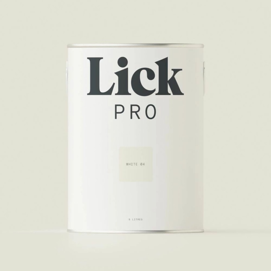 Decorating * | Lickpro Matt White 04 Emulsion Paint 5Ltr