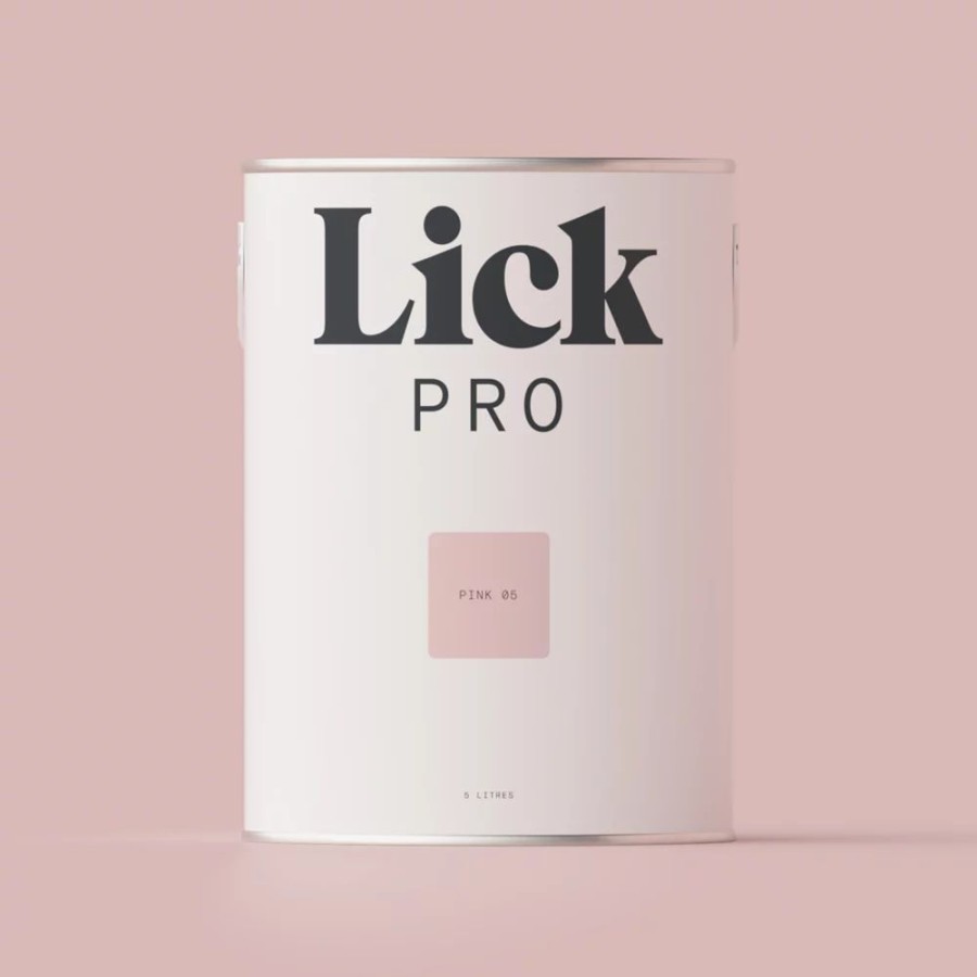 Decorating * | Lickpro Matt Pink 05 Emulsion Paint 5Ltr