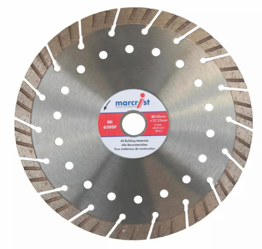 Cutting & Blades * | Marcrist Multi-Material Segmented Diamond Blade 230 X 22.2Mm