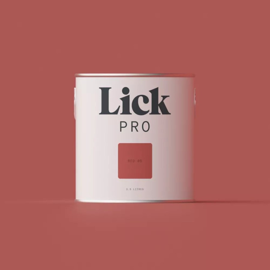 Decorating * | Lickpro Eggshell Red 05 Emulsion Paint 2.5Ltr