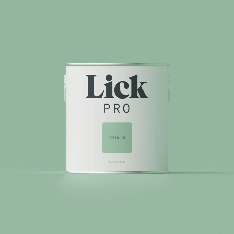 Decorating * | Lickpro Matt Green 15 Emulsion Paint 2.5Ltr