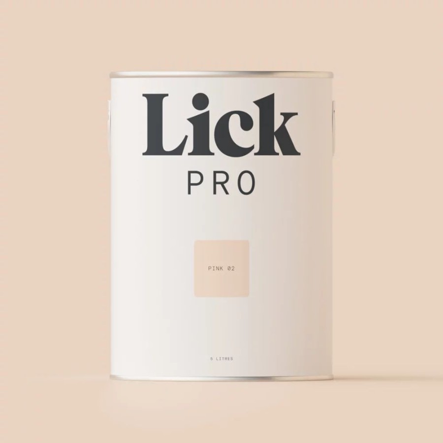 Decorating * | Lickpro Matt Pink 02 Emulsion Paint 5Ltr