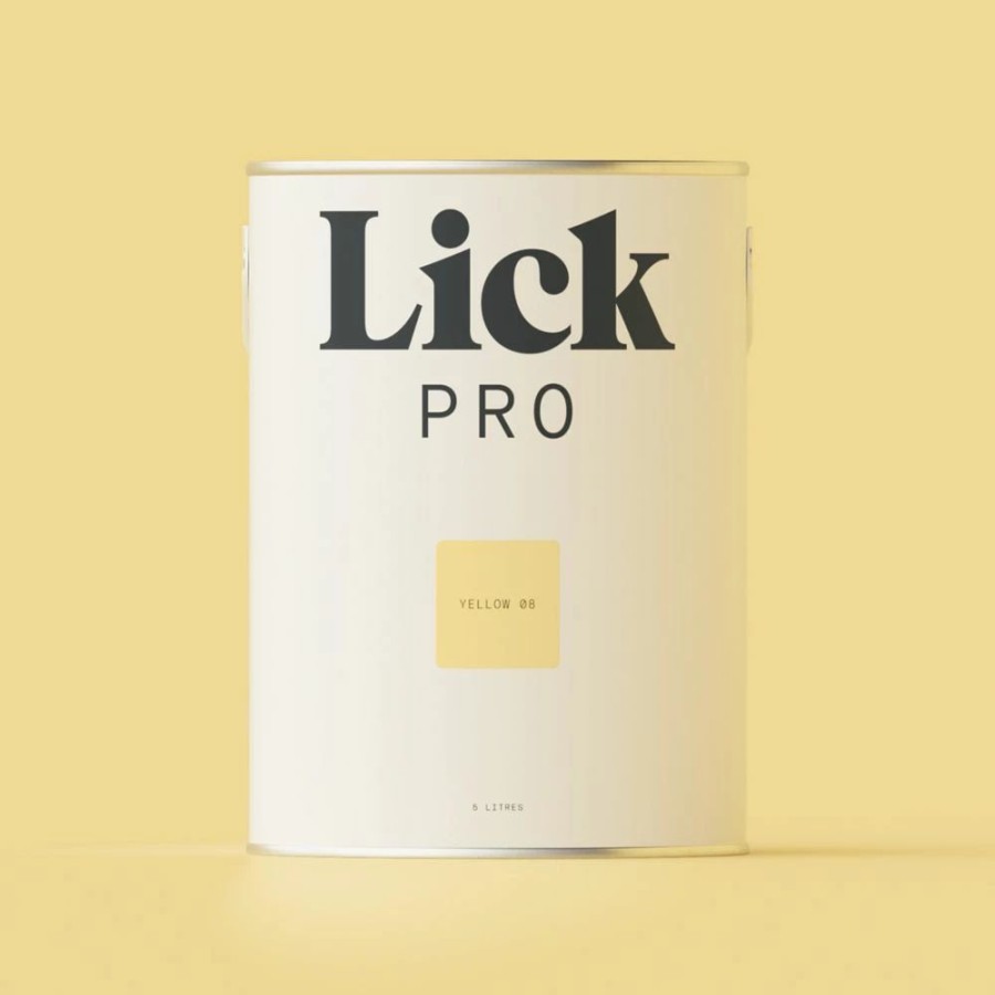 Decorating * | Lickpro Eggshell Yellow 08 Emulsion Paint 5Ltr