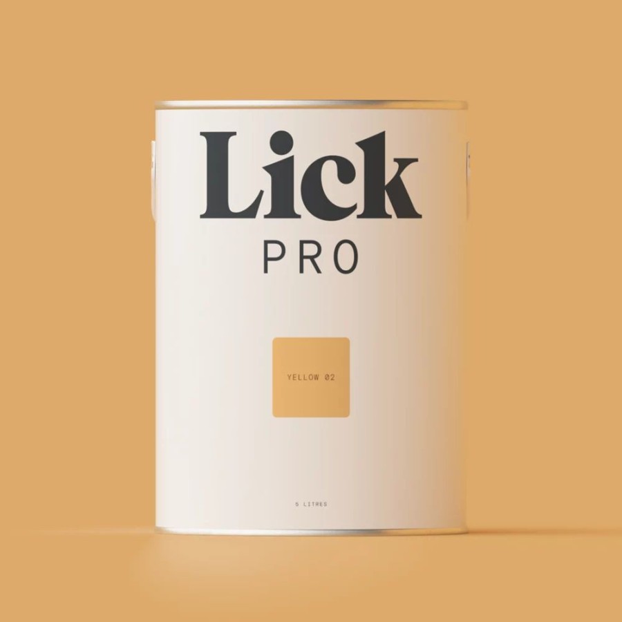 Decorating * | Lickpro Eggshell Yellow 02 Emulsion Paint 5Ltr