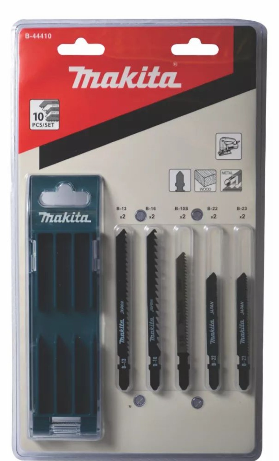 Cutting & Blades * | Makita B-44410 Multi-Material Jigsaw Blade Set 10 Pieces