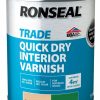 Decorating * | Ronseal Trade Quick-Dry Interior Varnish Matt Clear 750Ml