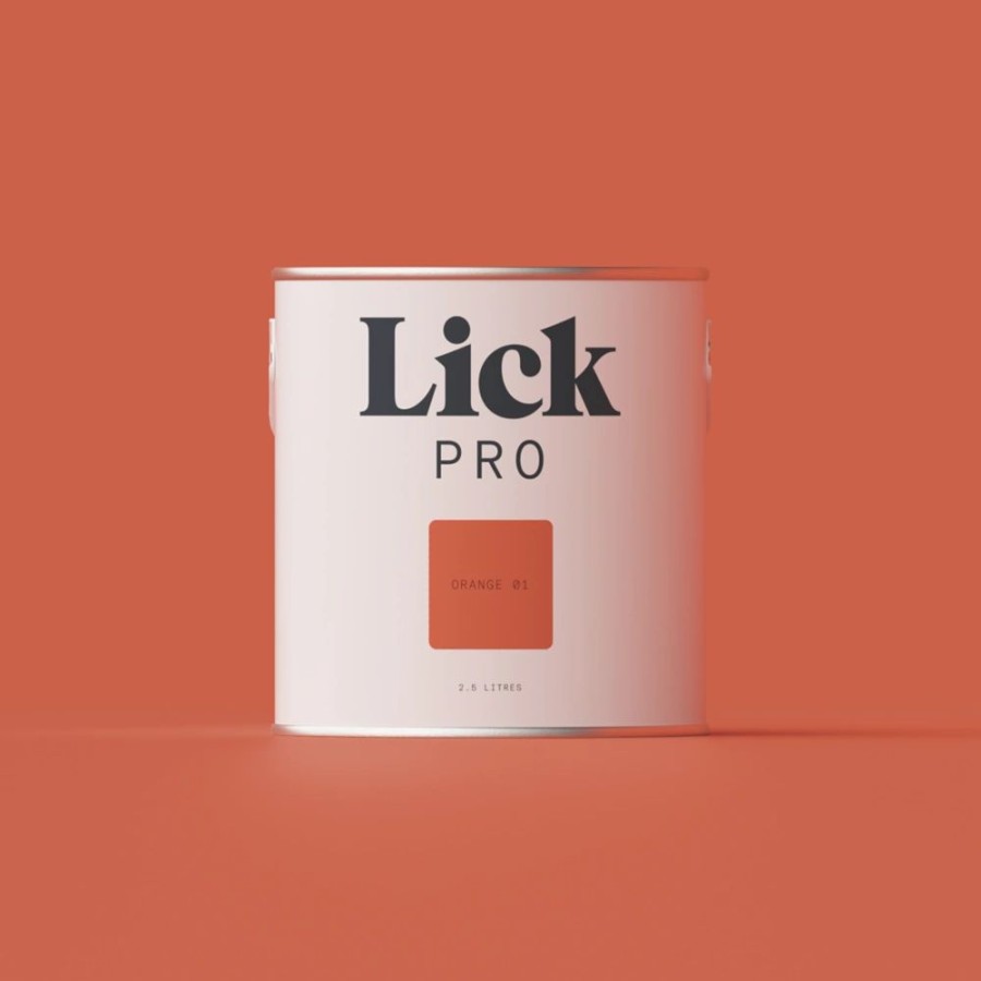 Decorating * | Lickpro Matt Orange 01 Emulsion Paint 2.5Ltr