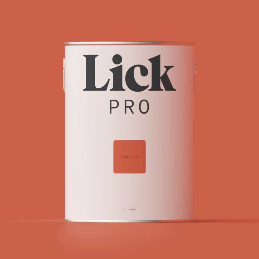 Decorating * | Lickpro Matt Orange 01 Emulsion Paint 5Ltr