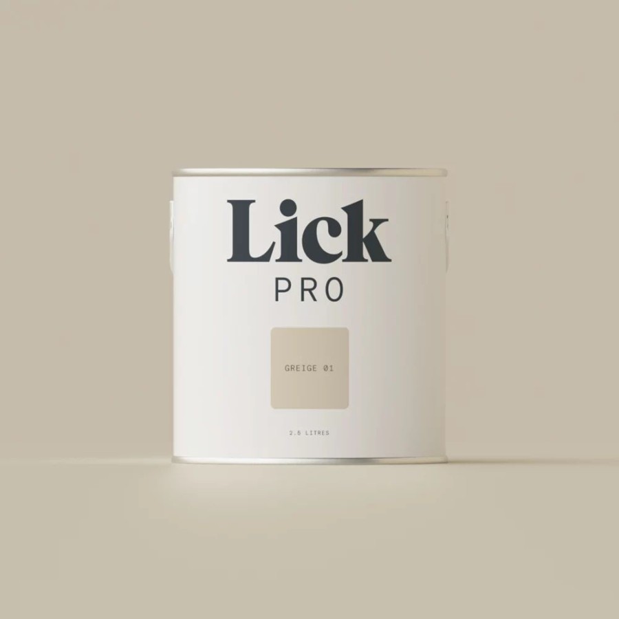 Decorating * | Lickpro Eggshell Greige 01 Emulsion Paint 2.5Ltr