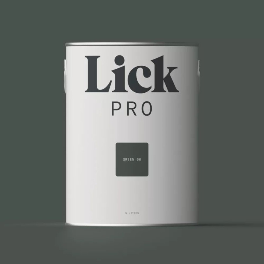 Decorating * | Lickpro Matt Green 06 Emulsion Paint 5Ltr