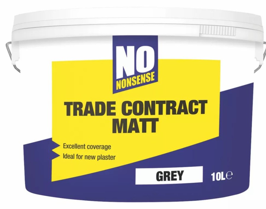 Decorating * | No Nonsense Matt Grey Emulsion Paint 10Ltr