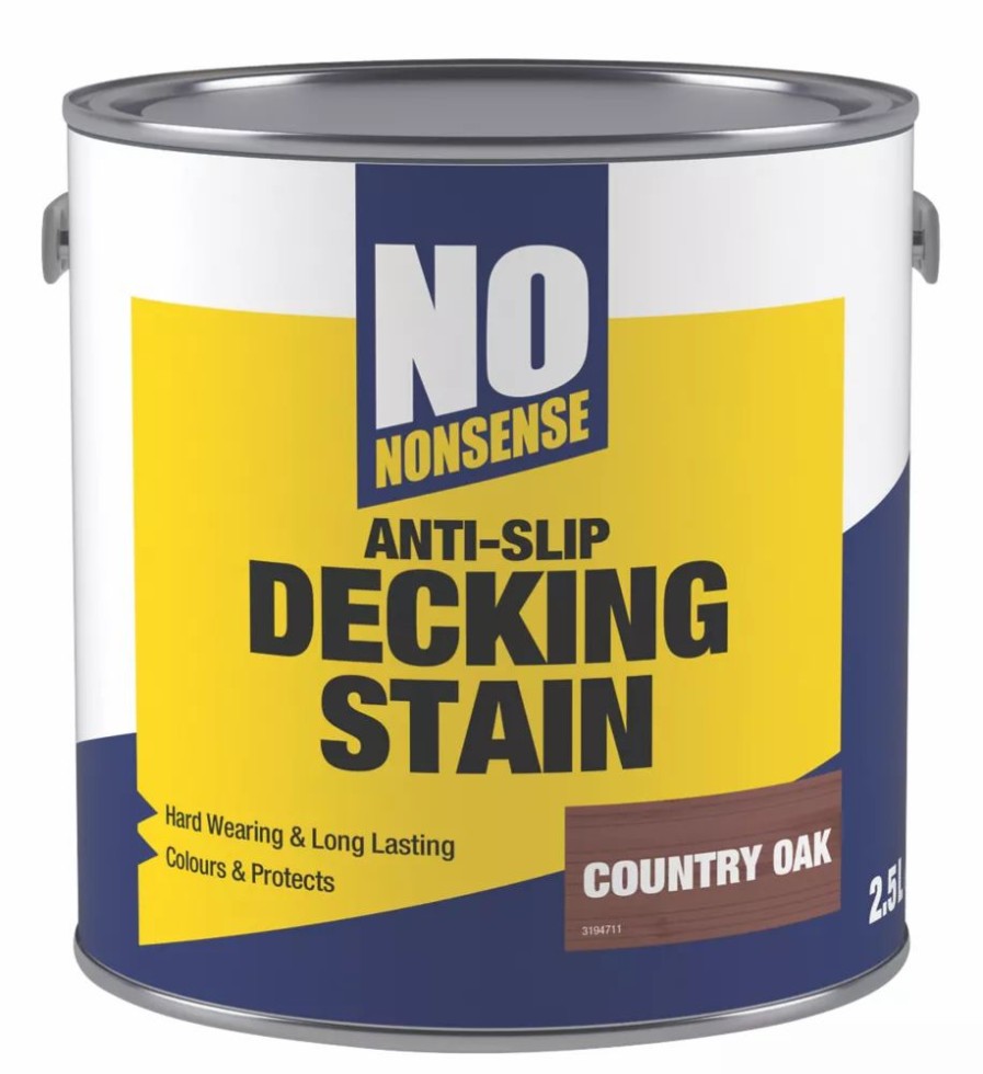 Decorating * | No Nonsense Anti-Slip Quick-Drying Stain Country Oak 2.5Ltr